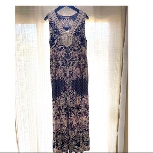 SOMA Sleeveless Maxi Dress w/ Pockets! Sz 18